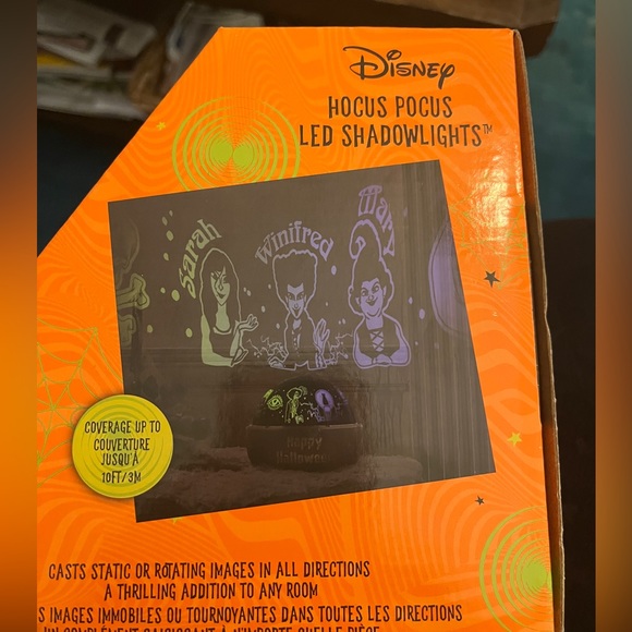 NWT Disney Hocus Pocus Halloween LED Shadow Rotating Light Projector - Picture 6 of 6